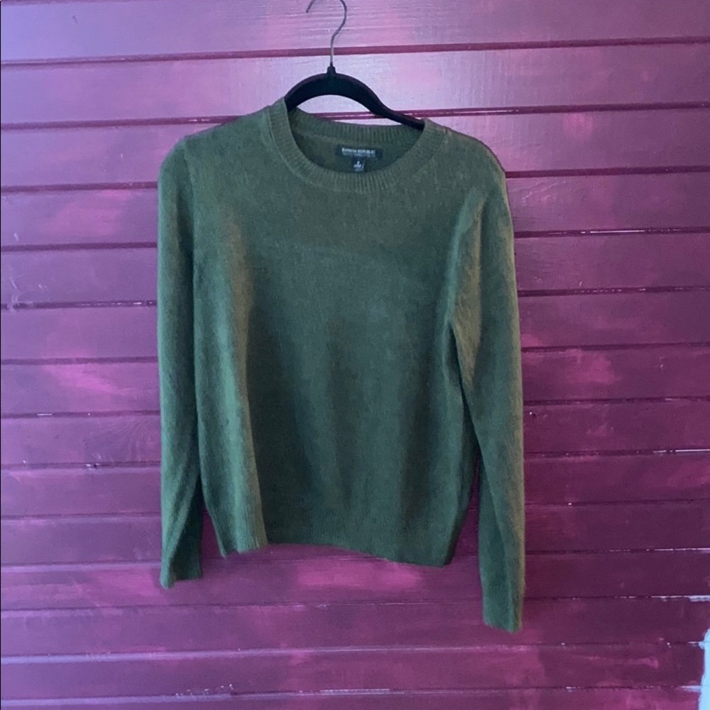 Banana Republic Green Crew Neck Sweater Knit